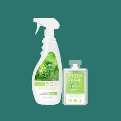 7024. Набор СПРЕЙ ДЛЯ ЧИСТКИ САНТЕХНИКИ Флакон 500 мл + Капсула 50 мл 